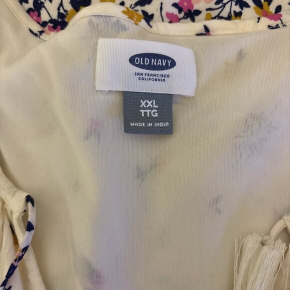 Old Navy Midi Dress Sleeveless Shift Style Plus Sz 2X Floral Cottage Lined - Picture 4 of 10